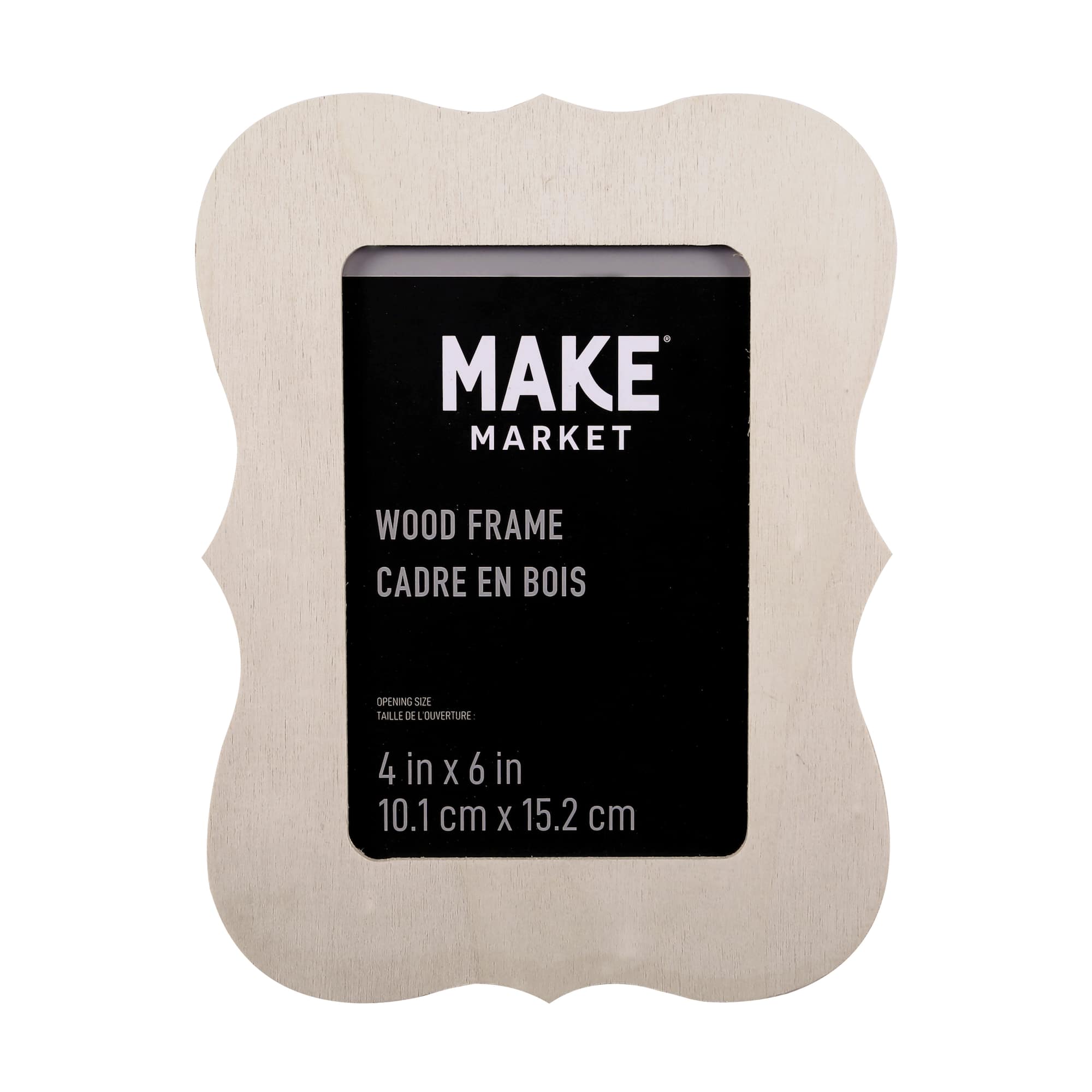 4" x 6" Ready-To-Finish Scalloped Edges Wood Frame by Make Market®